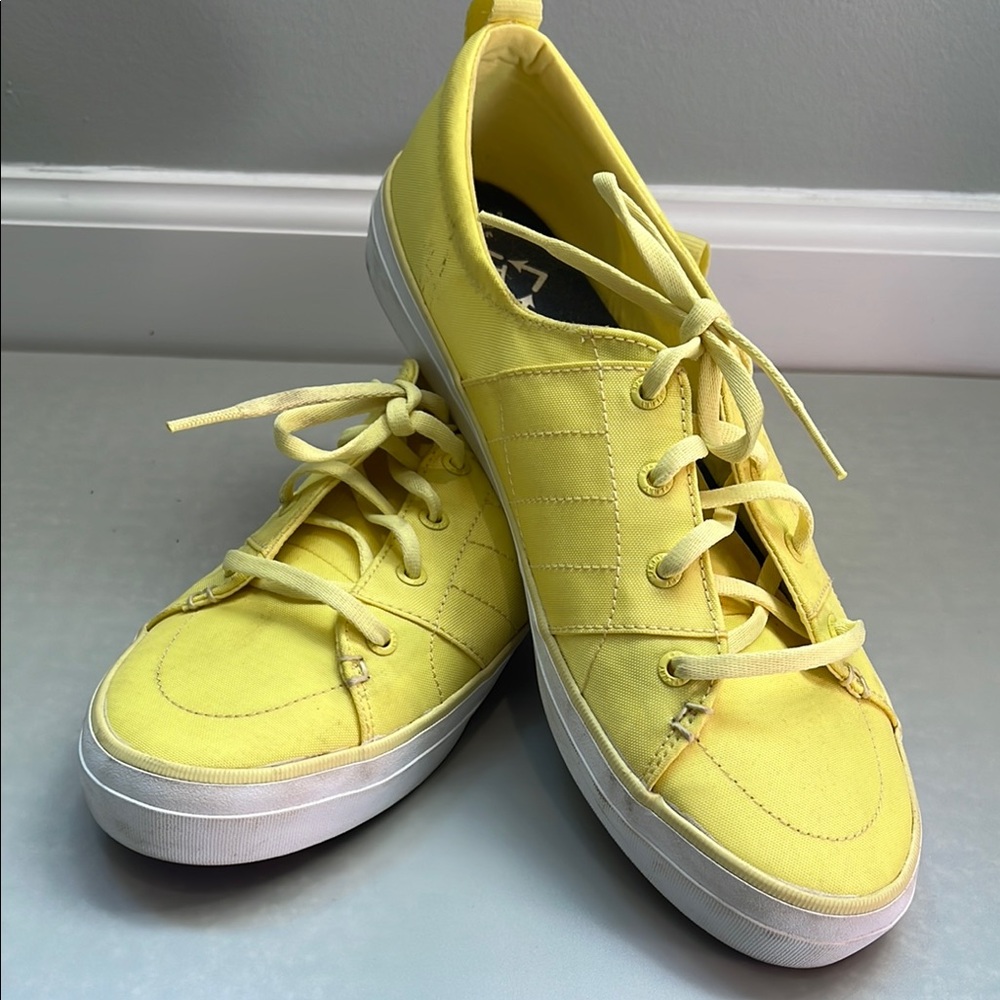 Sperry Yellow Sneakers Classic Canvas Style